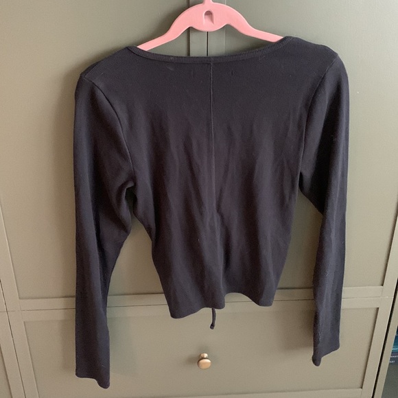 Abercrombie Rouched Long Sleeve Top L - Picture 3 of 3